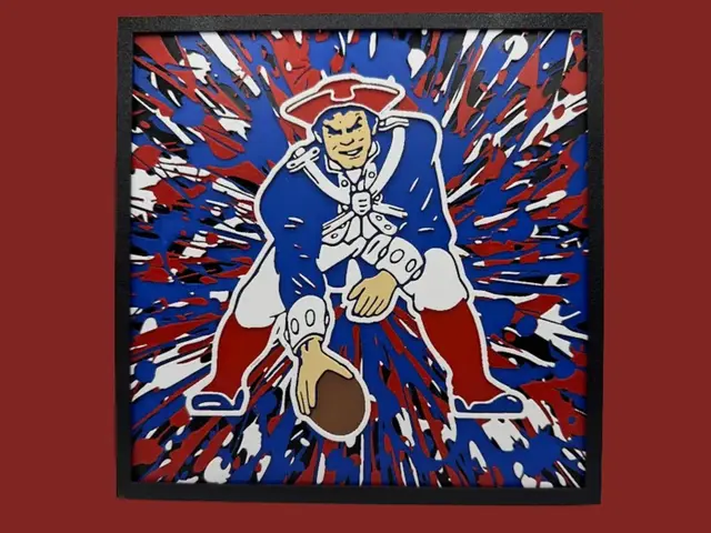 HueForge model: New England Patriots - Retro Logo - NFL Series 2 by Canadian Gamer