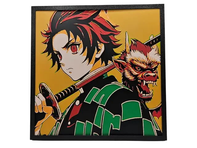 HueForge model: Demon Slayer - Tanjiro Kamado by BusyKikiBee
