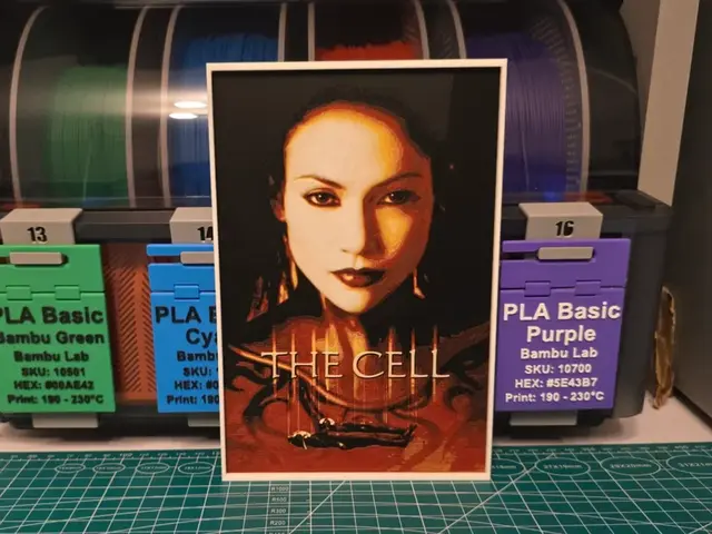 HueForge model: The Cell Movie Poster - Hueforge Art by Lumpy3D