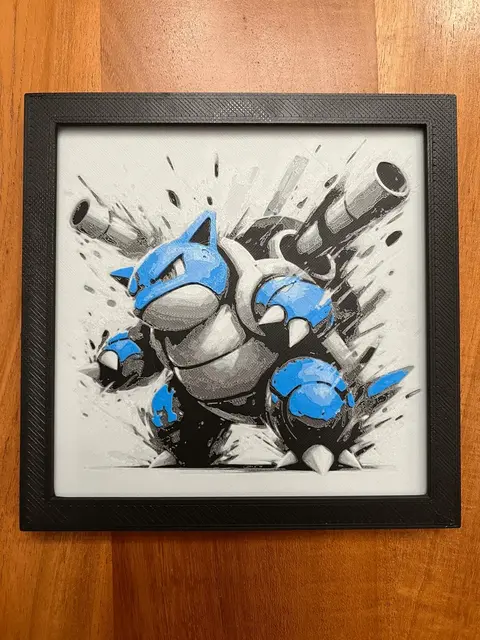 HueForge model: Blastoise by JustBe 3D Printing
