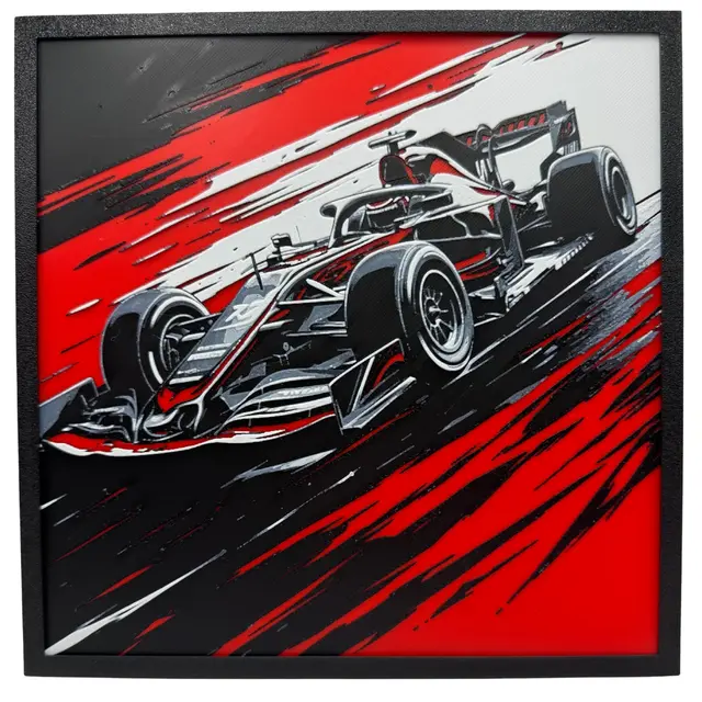 HueForge model: Formula 1 - Ferrari Hueforge by Canadian Gamer