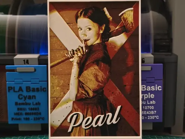 HueForge model: Pearl Movie Poster - Hueforge Art by Lumpy3D