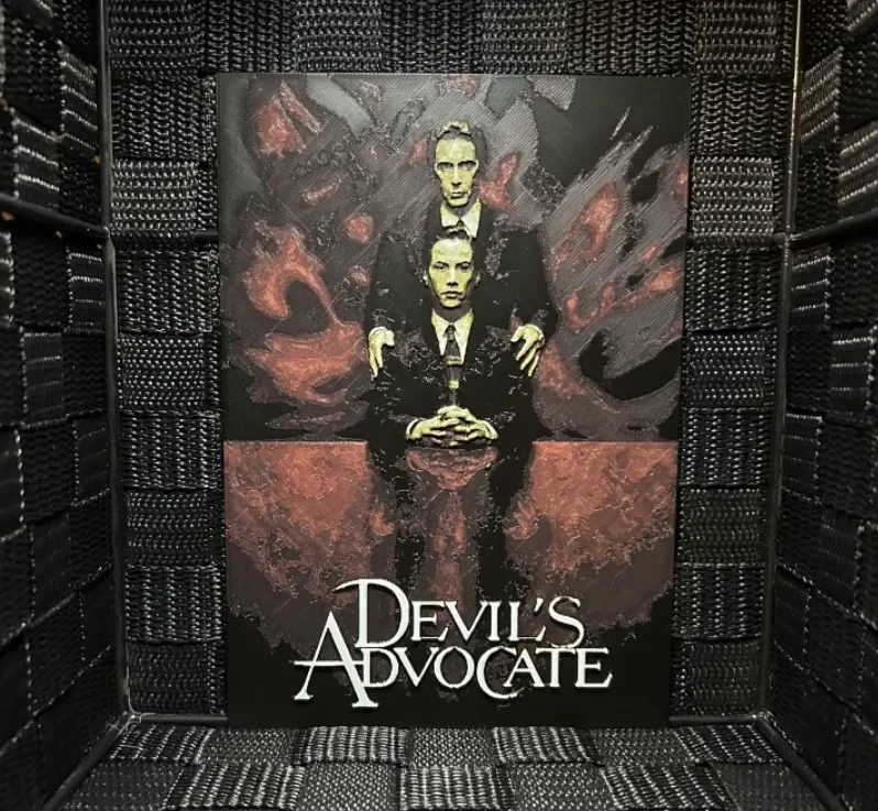Hueforge Movie Poster - Devil's Avocate - by JoDau HueForge model: Hueforge Movie Poster - Devil's Avocate - by JoDau
