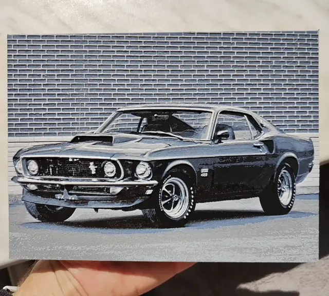 HueForge model: Mustang Boss 429 - 1969 - Hueforge by BeaN