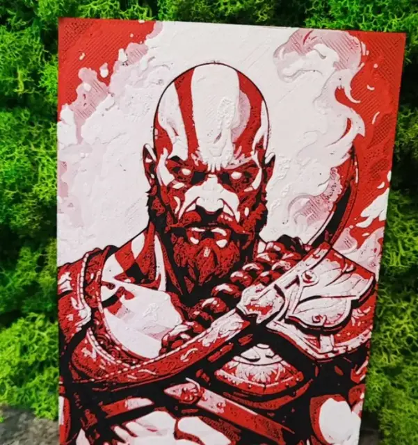 HueForge model: God Of War by Garuda3D