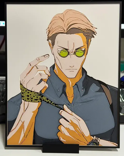 HueForge model: Kento Nanmi - Jujutsu Kaisen by Strata Prints