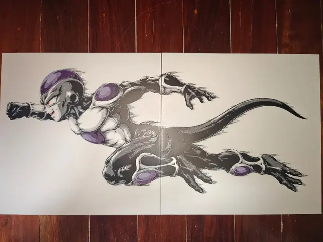 HueForge model: Black Frieza Vs by TheHueforgeLady