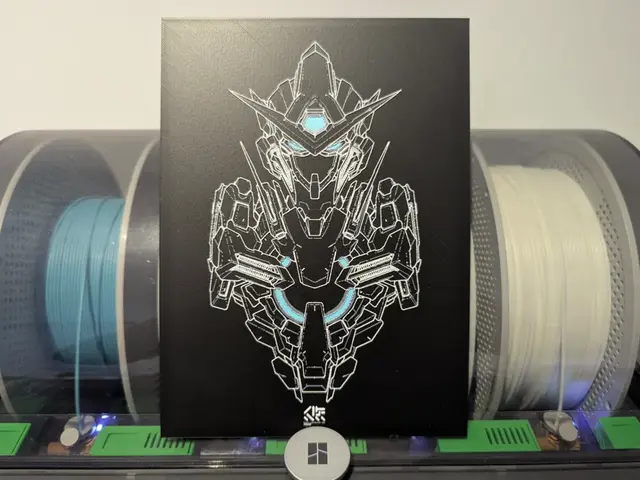 HueForge model: Gundam Exia Hueforge - Gundam 00 by Razel