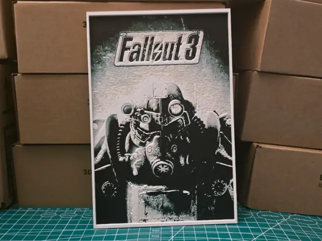 HueForge model: Fallout 3 Poster - Hueforge Art by Lumpy3D