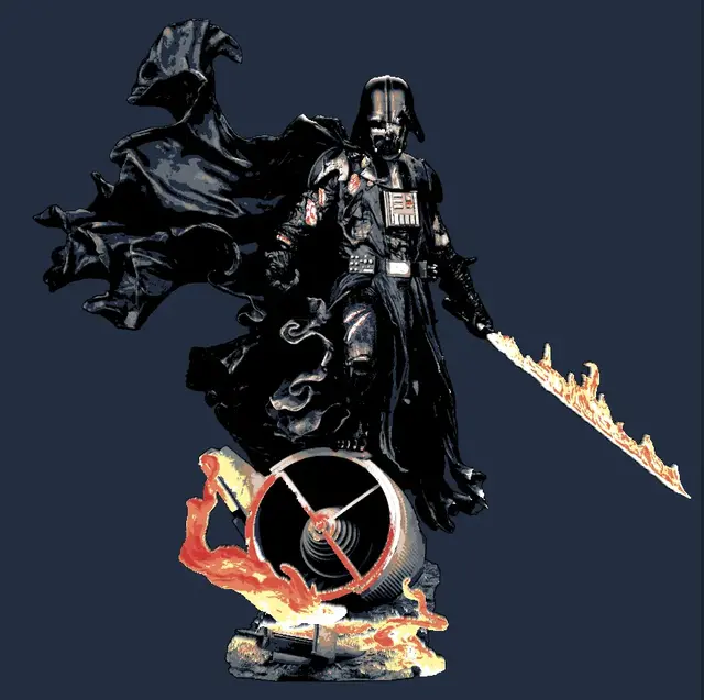 HueForge model: Hueforge - Darth Vader - Mythos Model by Cloudy Nostalgia