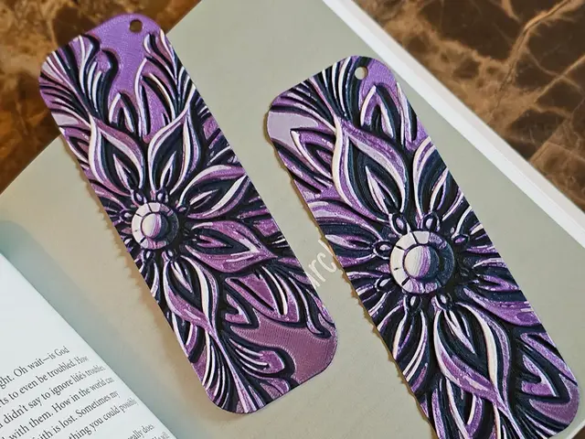 Ornate floral bookmarks 2 - Hueforge