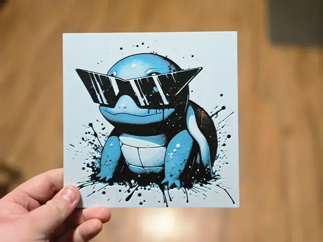 HueForge model: Graffiti Cool Squirtle Hueforge by 3Ree Printing