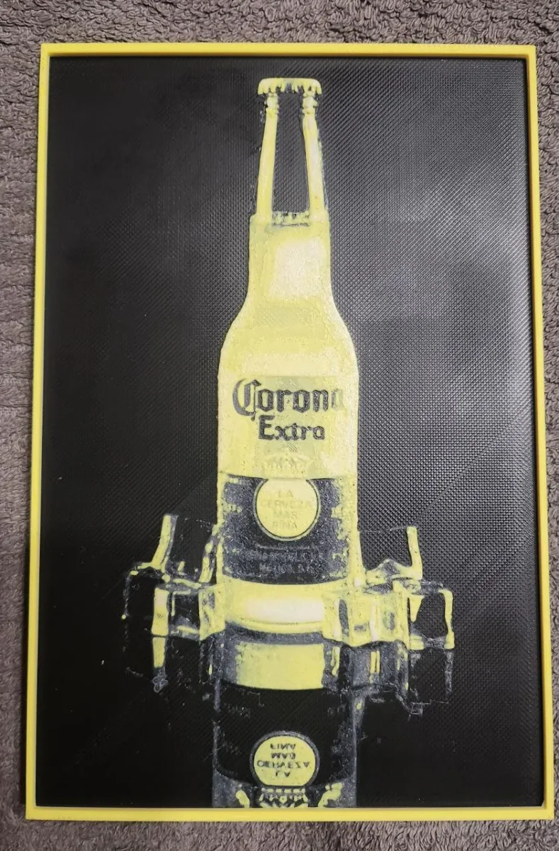 Corona Extra - HueForge by keko HueForge model: Corona Extra - HueForge by keko
