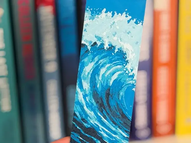 HueForge model: Ocean Wave HueForge Bookmark by Bookmark Babe by Jenn