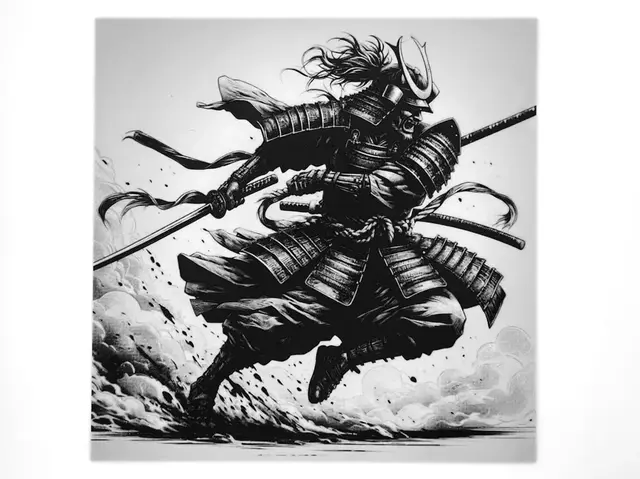 The Charging Samurai - Hueforge