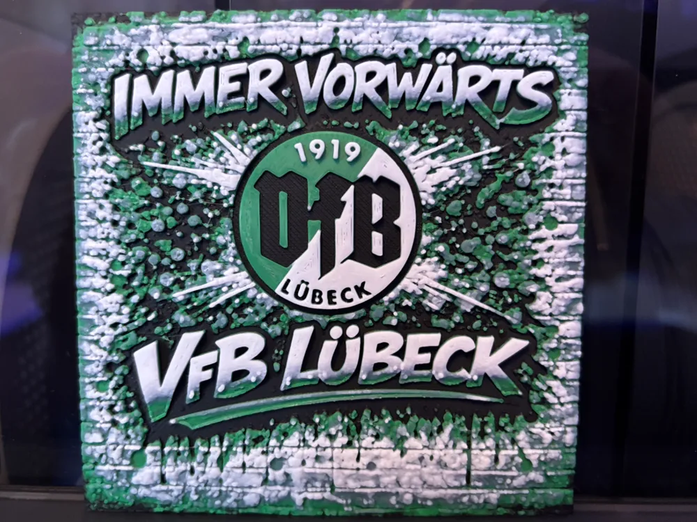 VfB Lübeck 1919 Graffiti Hueforge by Reeftank&more HueForge model: VfB Lübeck 1919 Graffiti Hueforge by Reeftank&more
