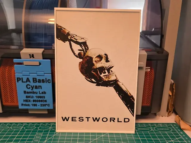 HueForge model: Westworld Series Poster - Hueforge Art by Lumpy3D