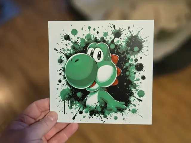 HueForge model: Graffiti Yoshi Hueforge by 3Ree Printing