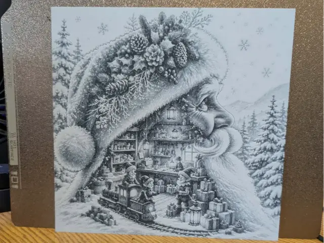 Santa's workshop - Double exposure - Hueforge