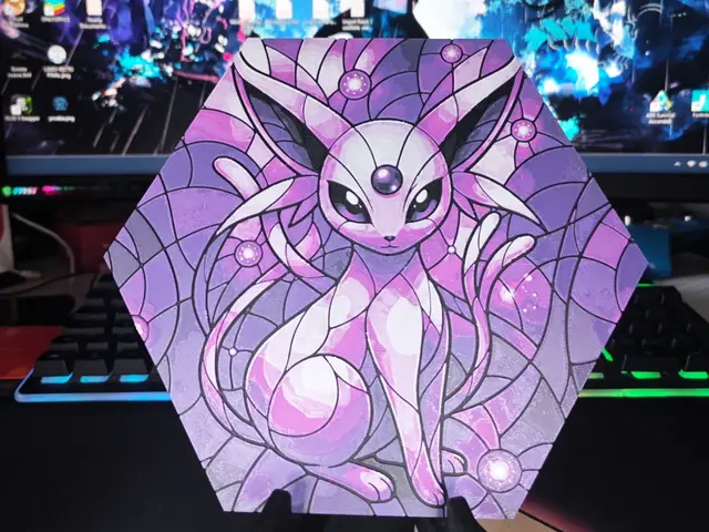 Hueforge Espeon Pokemon honeycomb mode