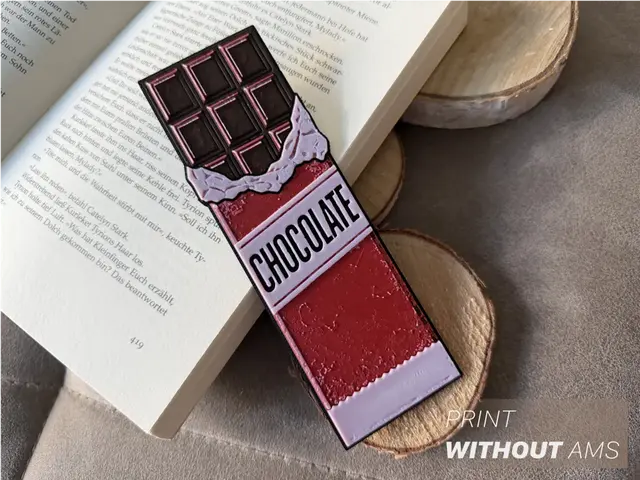 HueForge model: Chocolate Bar Bookmark by Loupes