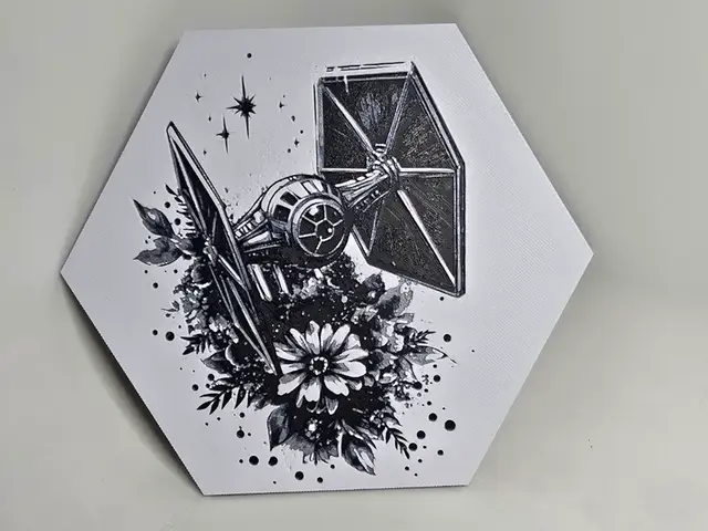 HueForge model: Tie Fighter Hueforge by Aprilk6366