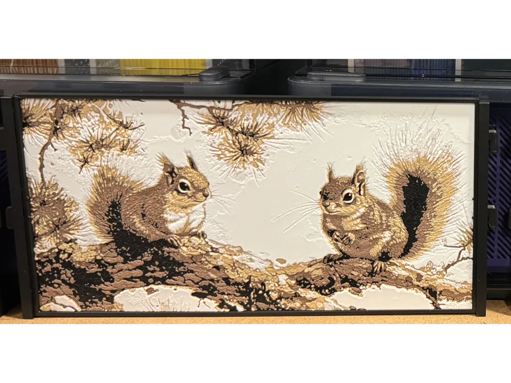 Squirrels - AMS Art by Canadian Gamer HueForge model: Squirrels - AMS Art by Canadian Gamer