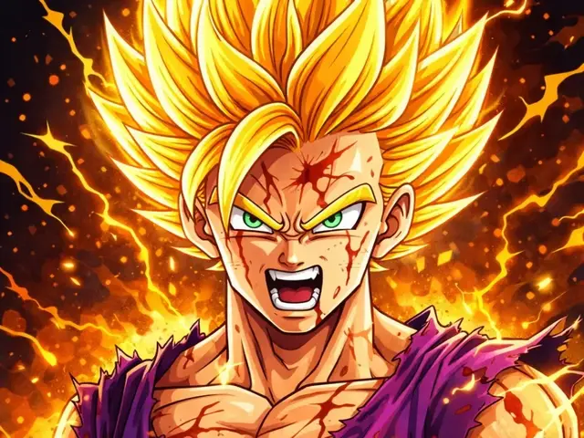 HueForge model: Gohan SSJ2 – Dragon Ball Hueforge by Hueforge Maker