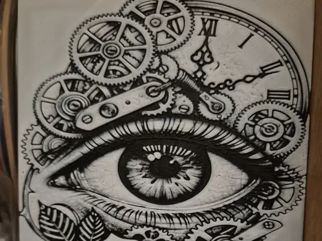 HueForge model: mechanical eye hueforge by Buntsta