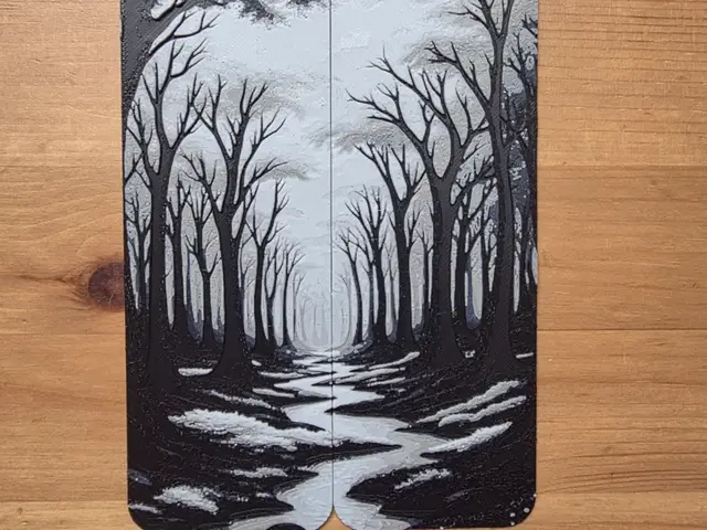 x2 Spooky Trees Bookmark
