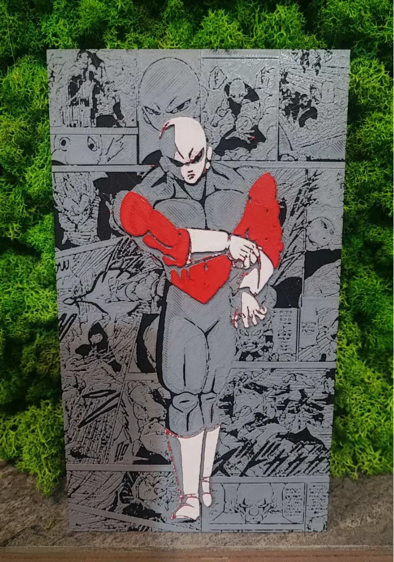 Pop up Jiren by Garuda3D HueForge model: Pop up Jiren by Garuda3D