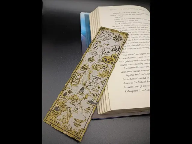 HueForge model: Treasure Map Bookmark by 3djd