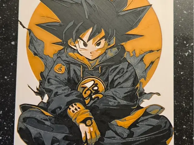 HueForge model: Street Sangoku Dragon Ball by 3D-Mentiel
