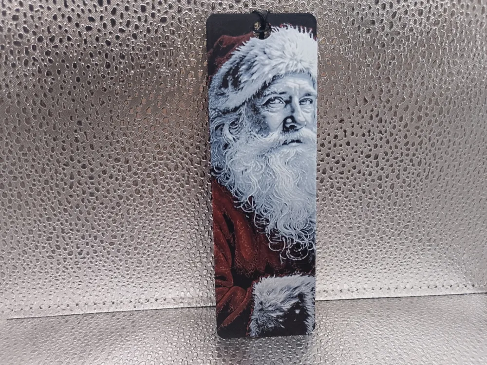 Father Christmas Bookmark - HueForge by Borishotch Industries HueForge model: Father Christmas Bookmark - HueForge by Borishotch Industries