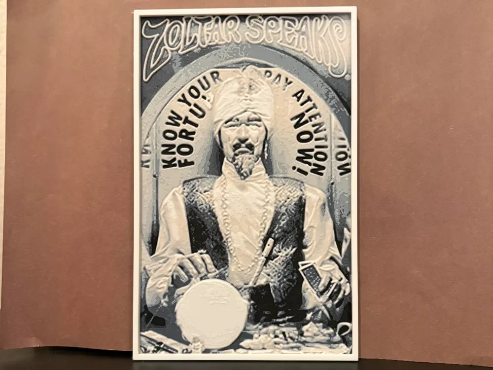 Zoltar Nostalgic Hueforge by Estiv HueForge model: Zoltar Nostalgic Hueforge by Estiv