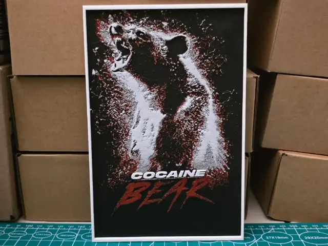 HueForge model: Cocaine Bear Movie Poster  - Hueforge Art by Lumpy3D