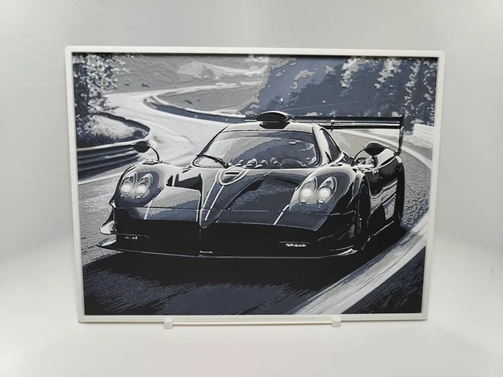 Pagani Zonda - Hueforge by BeaN HueForge model: Pagani Zonda - Hueforge by BeaN