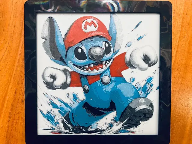 HueForge model: Stitch Dressed as Mario by JustBe 3D Printing