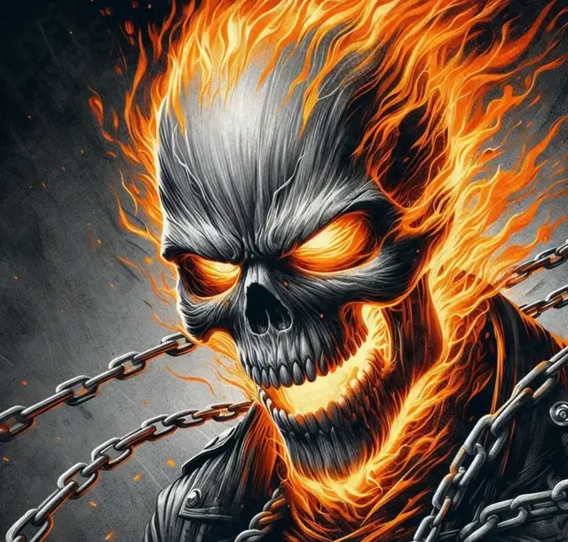 HueForge model: Ghostrider Hueforge by LoFi Layers