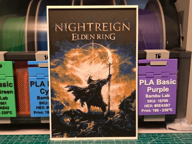 HueForge model: Elden Ring Nightreign Poster - Hueforge Art by Lumpy3D