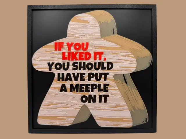 HueForge model: If you liked it you should have put a Meeple on It by Canadian Gamer