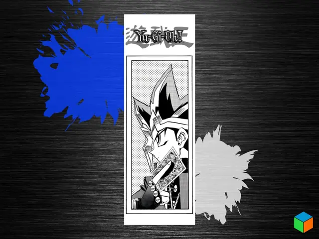 HueForge model: Retro Yu-Gi-Oh! Manga Bookmark by 3D Prints By Vic