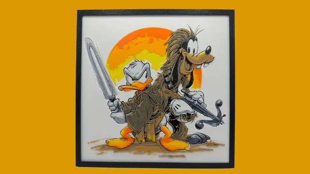 Donald Duck & Goofy - Star Wars Mashup Hueforge