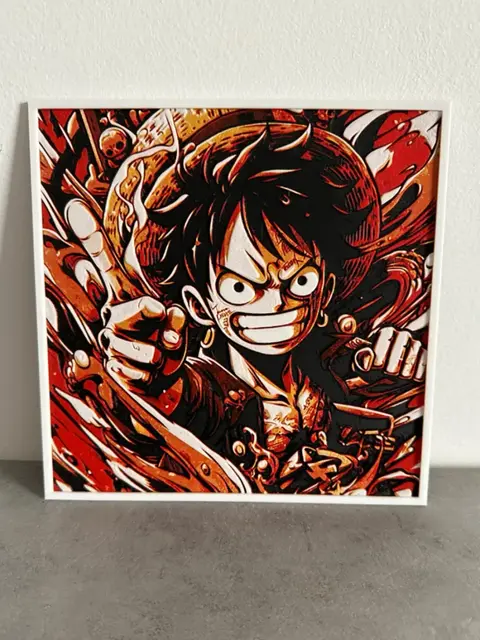 HueForge model: LUFFY ONE PIECE HUE FORGE INSANE by Giamma933
