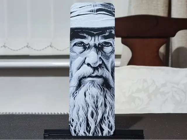 HueForge model: Gandalf Bookmark - 2 Color by BoDad