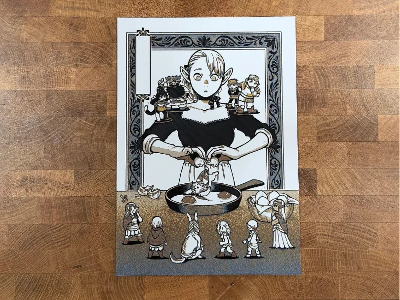 Delicious in Dungeon - Marcille Cooking by Pretty Okay Prints HueForge model: Delicious in Dungeon - Marcille Cooking by Pretty Okay Prints