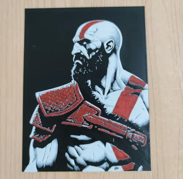 HueForge model: Hueforge Kratos by Litolunar