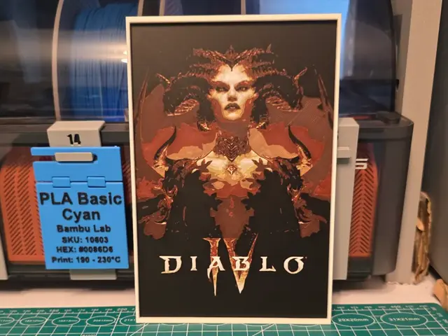 HueForge model: Diablo IV Game Poster - Hueforge Art by Lumpy3D