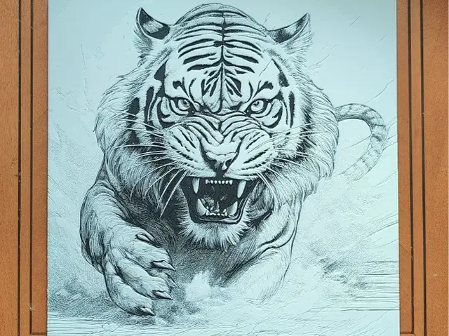 HueForge model: White Tiger Hueforge - 3 Colours by Sarge