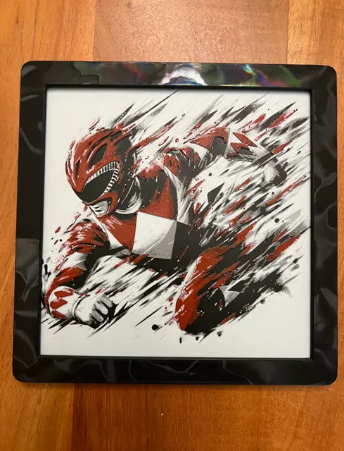 HueForge model: Red Ranger from Power Rangers by JustBe 3D Printing